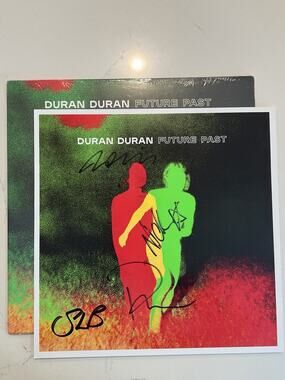 Duran Duran Hand Signed Vinyl Print Plus Album Future Past AUTOGRAPHED #4
